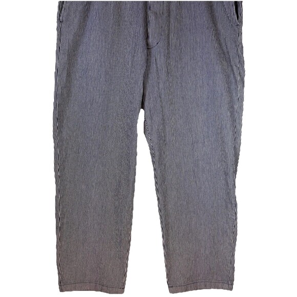 Uniqlo Pants Women's XL Striped Stretch Drawstring Cotton Blend Comfort Pull-On - Picture 2 of 11